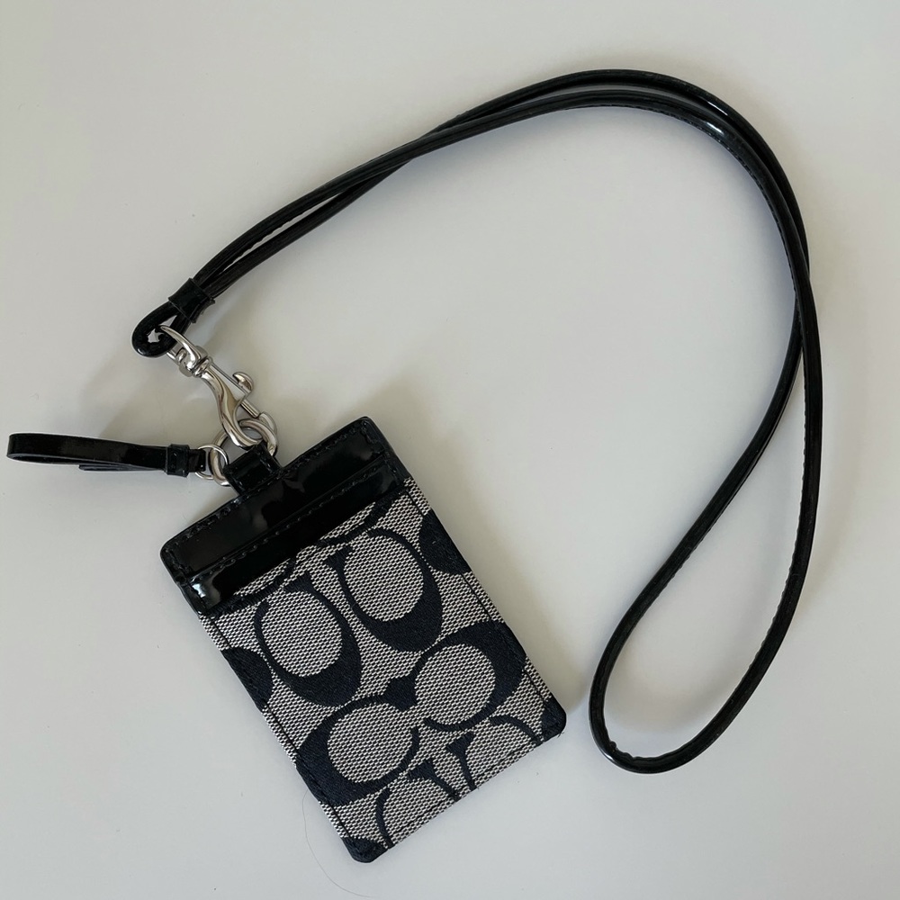 Coach ID lanyard